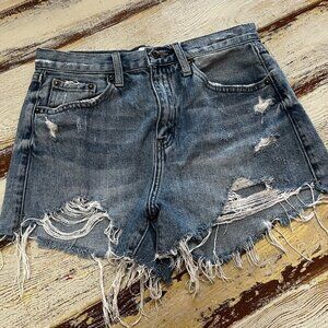 Pistola Nova High Rise Relaxed Cut Off 27 Distressed